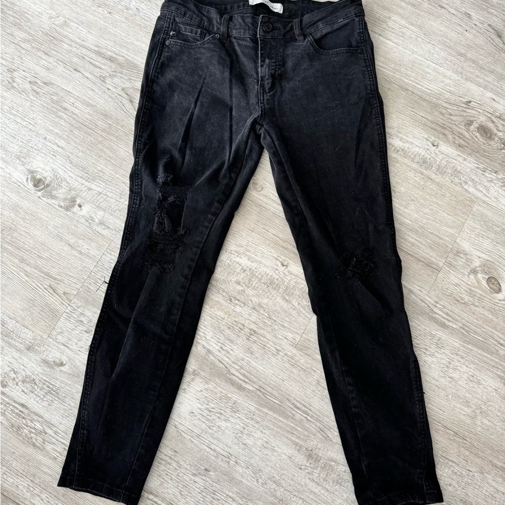 KanCan Black Distressed Skinny Jeans